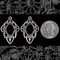 Antiqued Silver Plated Brass Filigree Frames for 10mm x 14mm - Set of Two - S-F32